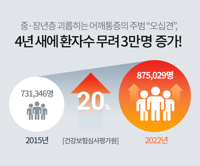2014년 73만 2019년 78만 9천여명  8% 증가 [국민건강보험공단]